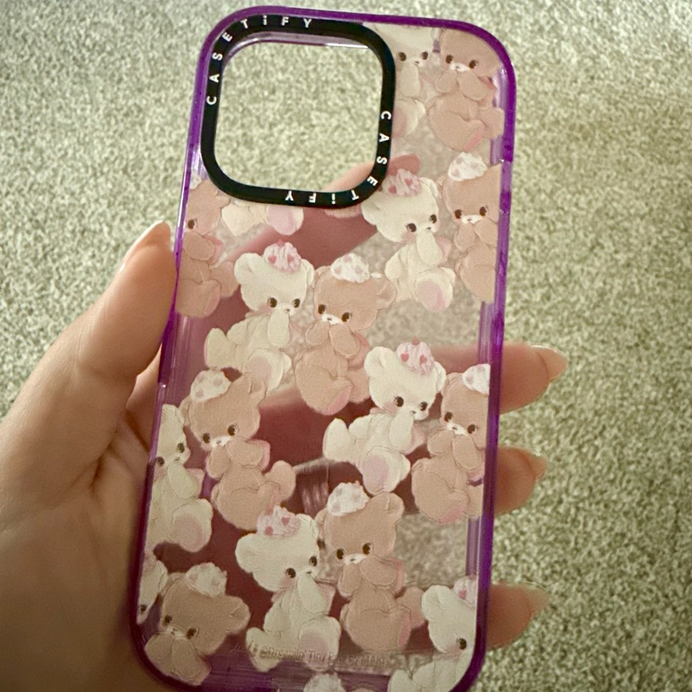 Casetify Purple Teddy Bear iPhone Case
